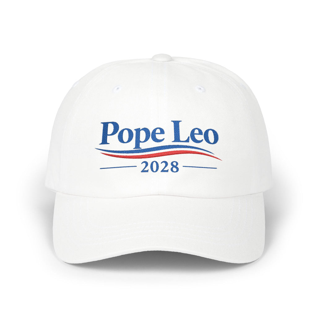 Pope Leo 2028 Classic White Hat