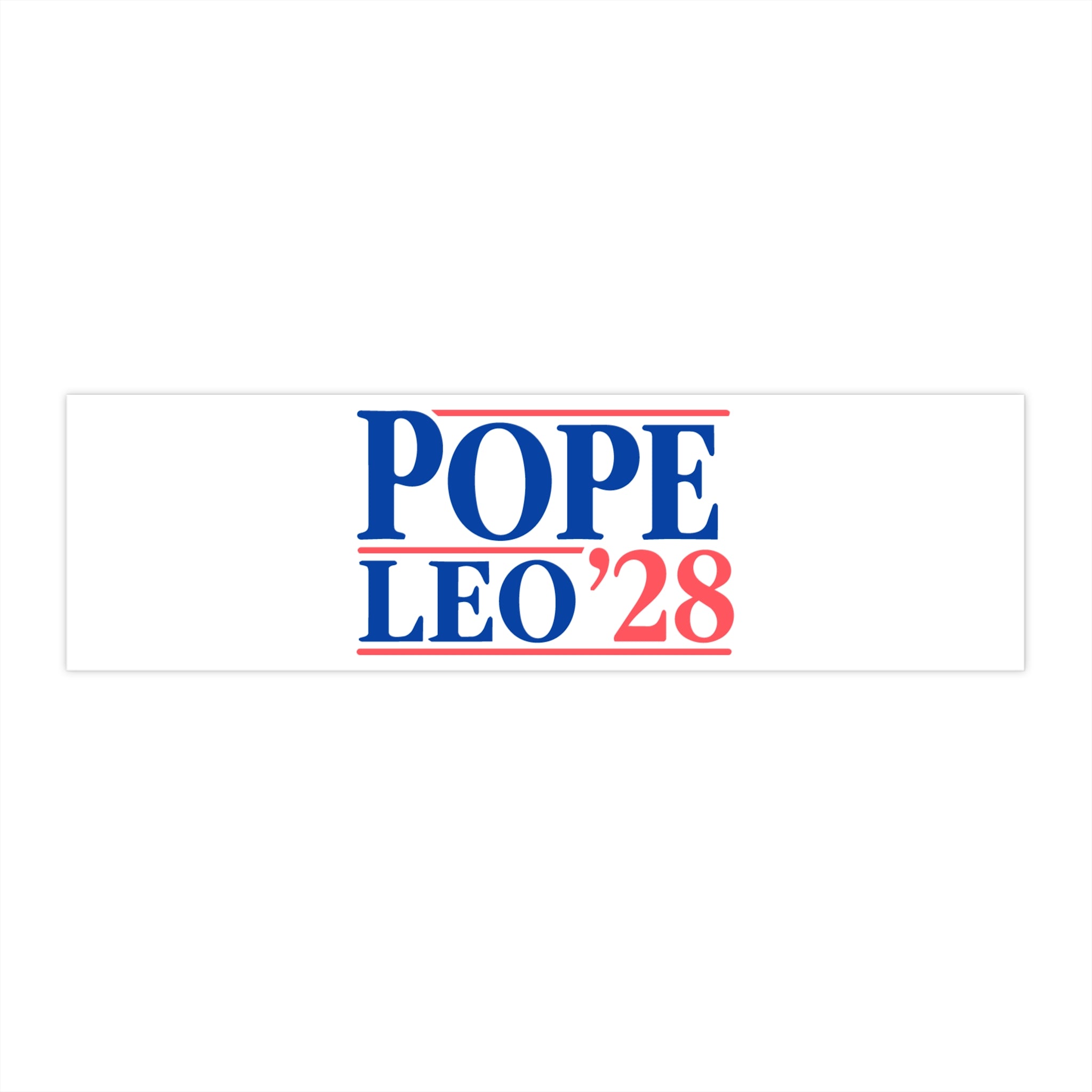 Pope Leo '28 Bumper Sticker