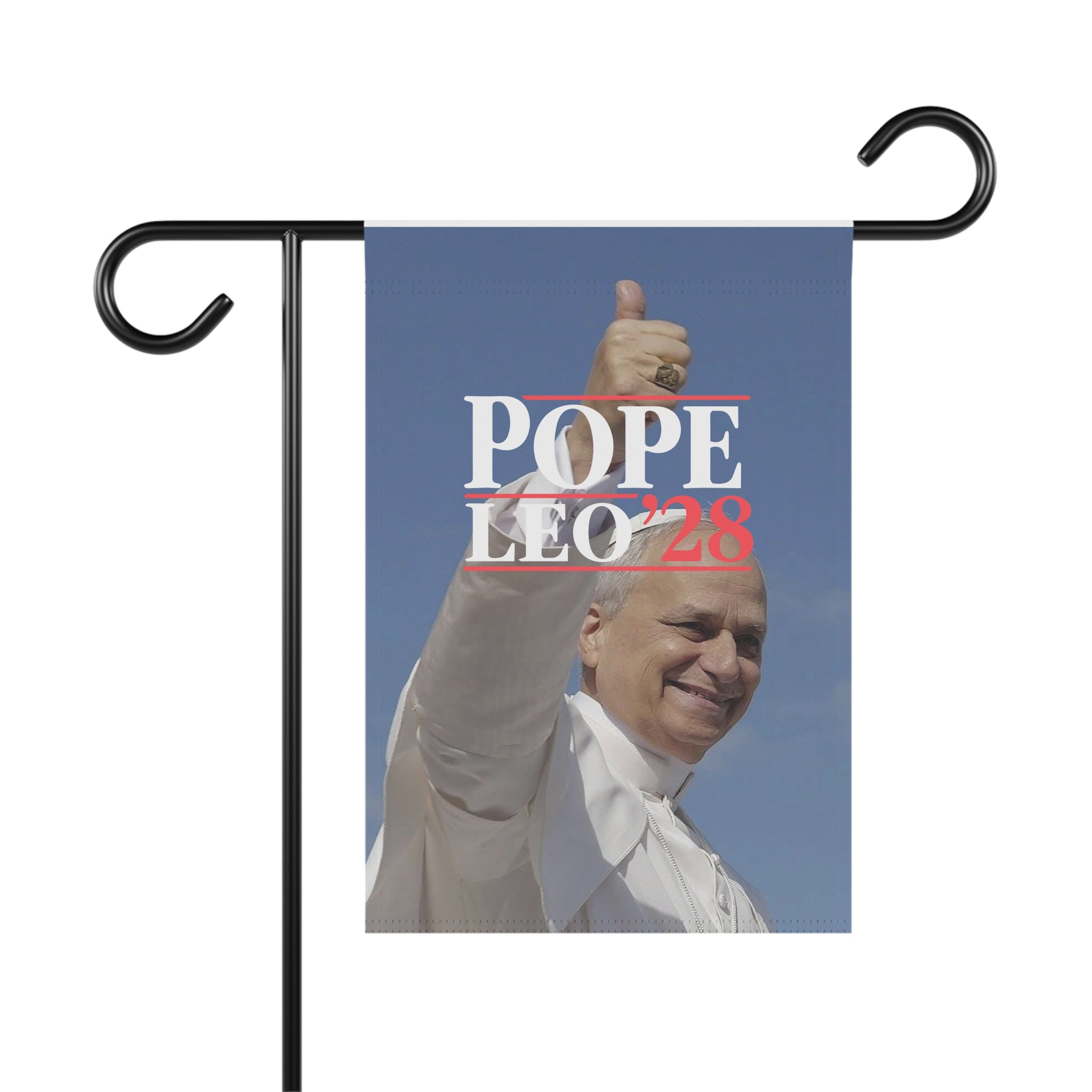 Pope Leo Garden & House Banner